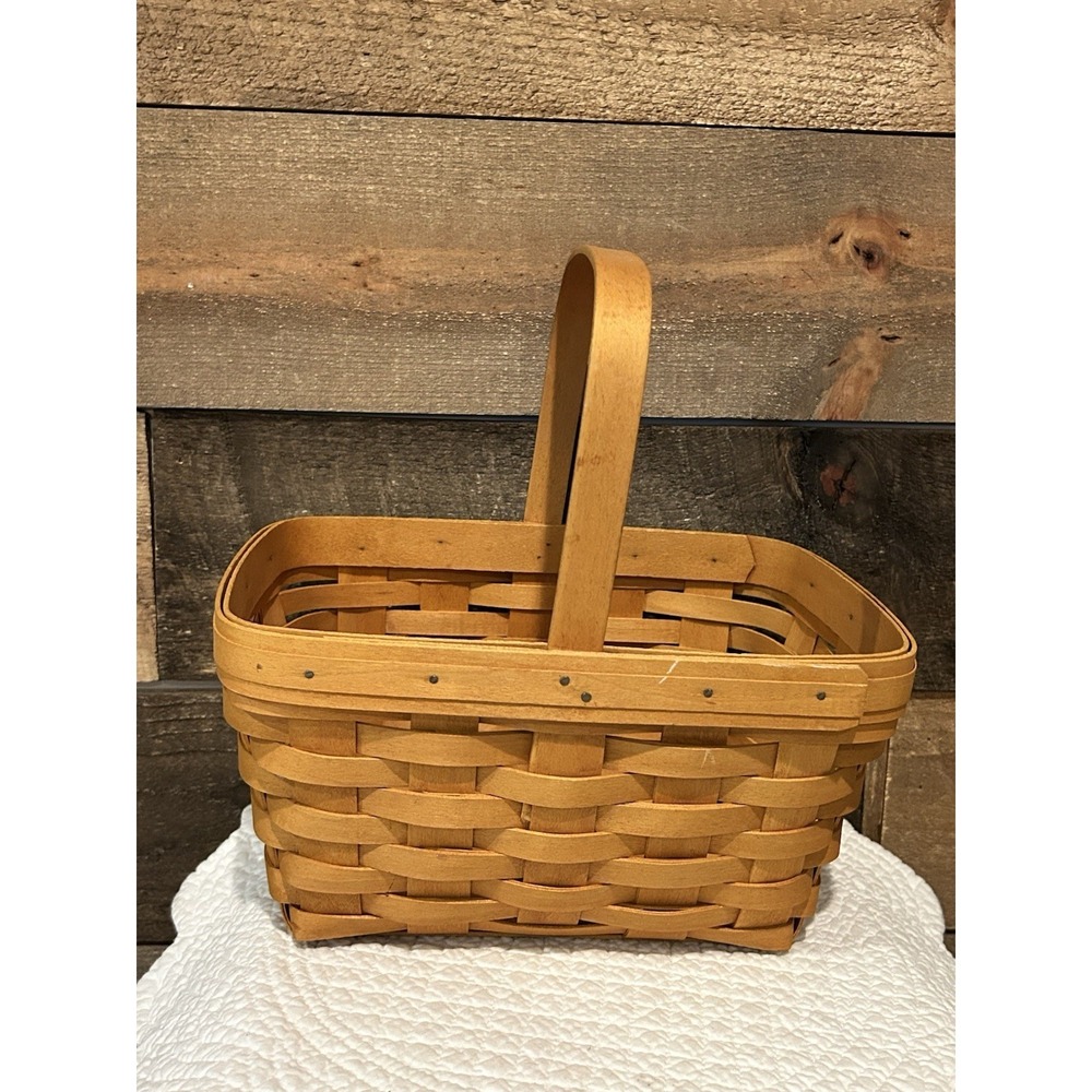 VTG 2002‎ Longaberger Basket 5.5 Tall Basket 11 W Handle